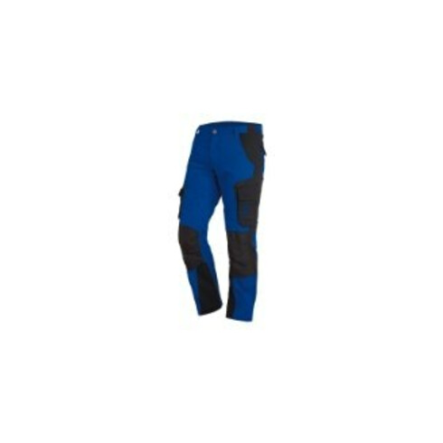 Pantalon de travail FLORIAN taille 56 royal/noir 50 % CO / 50 % PES