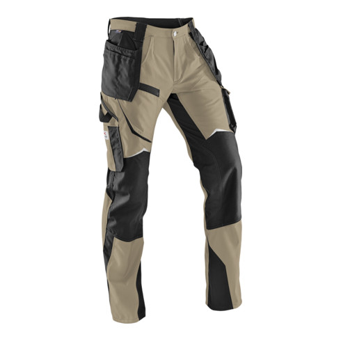 Pantalon Kübler Practiq 2351 brun sable/noir