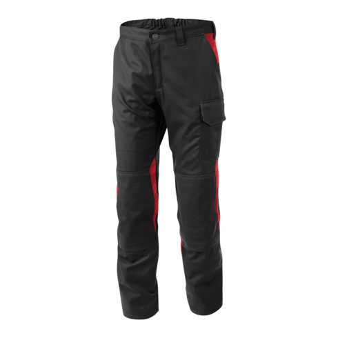 Pantalon Kübler Vita coton+ 2L46 noir/rouge moyen 48