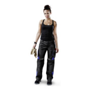 Kübler Pulsschlag Pantalon 2124 noir/bleu cornflower