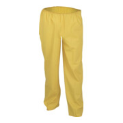 Pantalons de pluie en stretch PU taille L jaune tissu de coton ASATEX