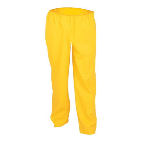 Pantalons de pluie en stretch PU taille M jaune tissu de coton ASATEX
