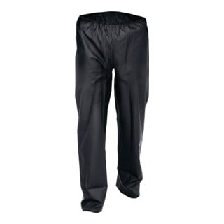 Pantalons de pluie en stretch PU taille S noir tissu de coton ASATEX