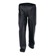 Pantalons de pluie en stretch PU taille S noir tissu de coton ASATEX