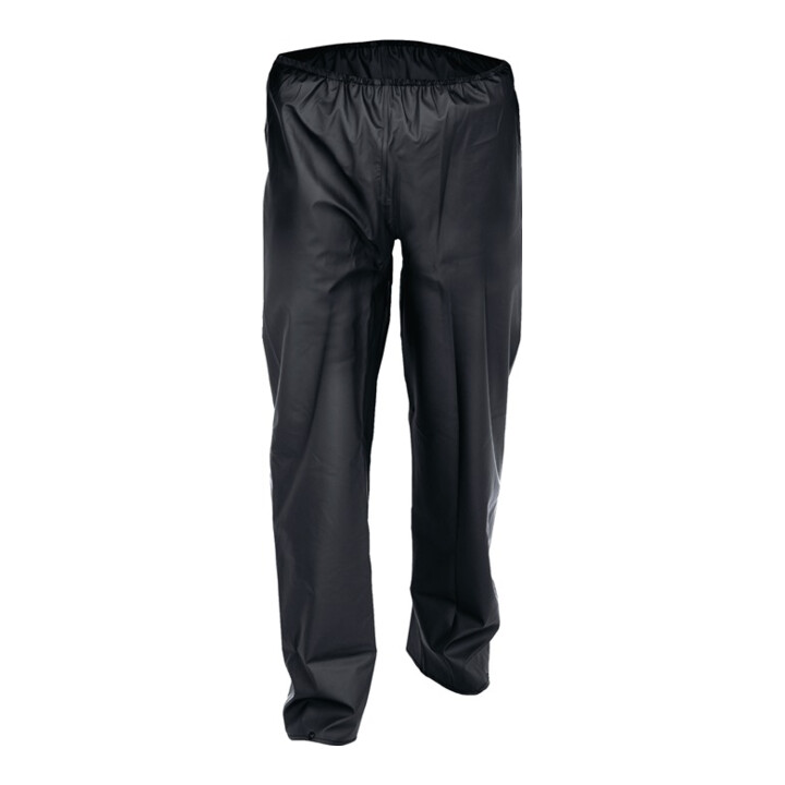 Pantalons de pluie en stretch PU taille S noir tissu de coton ASATEX