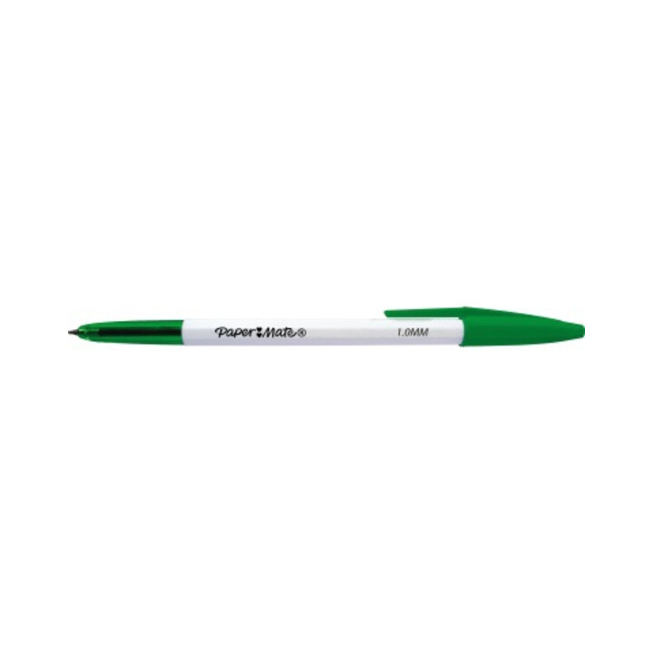 Paper Mate Kugelschreiber 045 2084420 M 1mm Kappe grün