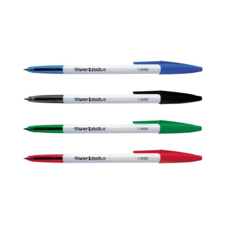Paper Mate Kugelschreiber 045 2084420 M 1mm Kappe grün
