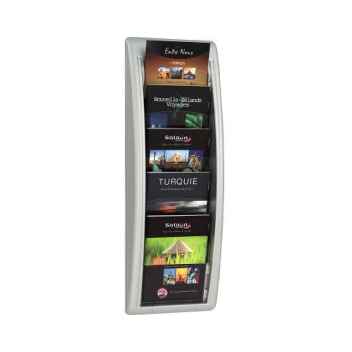 Paperflow Prospekthalter QUICK BLICK 4063.35 5Fächer aluminium