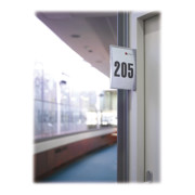 Paperflow Schild DIN A5 Rahmen aus Polystryrolück Alufarben-1
