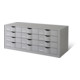 Paperflow Schubladenelement mit 3 x 4 Schubladen Grau-1