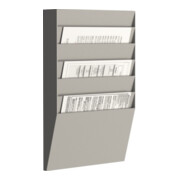 Paperflow Wand-Sortiertafel H 6F A4H1X6.02 DIN A4 grau