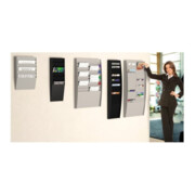 Paperflow Wand-Sortiertafel V 20F A4V2X10.02 DIN A4 grau-4