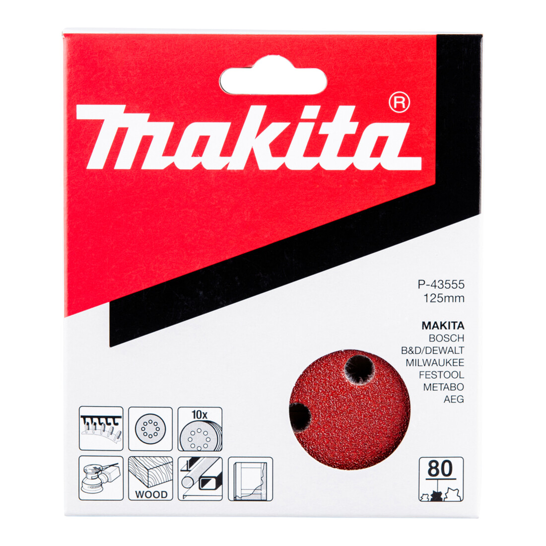 Papier abrasif Makita  velcro 125 mm