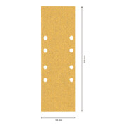 Papier abrasif Bosch Expert C470 pour ponceuse orbitale, 93 x 230 mm, G 3x60/4x80/3x120-4