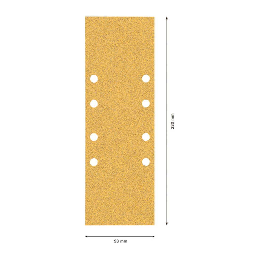Papier abrasif Bosch Expert C470 pour ponceuse orbitale, 93 x 230 mm, G 3x60/4x80/3x120