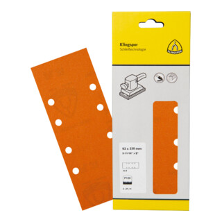 Papier abrasif Klingspor PL 31 B 93 x 230 mm grain 180 forme de trou GL9