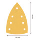 Papier de verre Bosch Expert C470 pour ponceuse Delta, 100 x 150 mm, G 120-4
