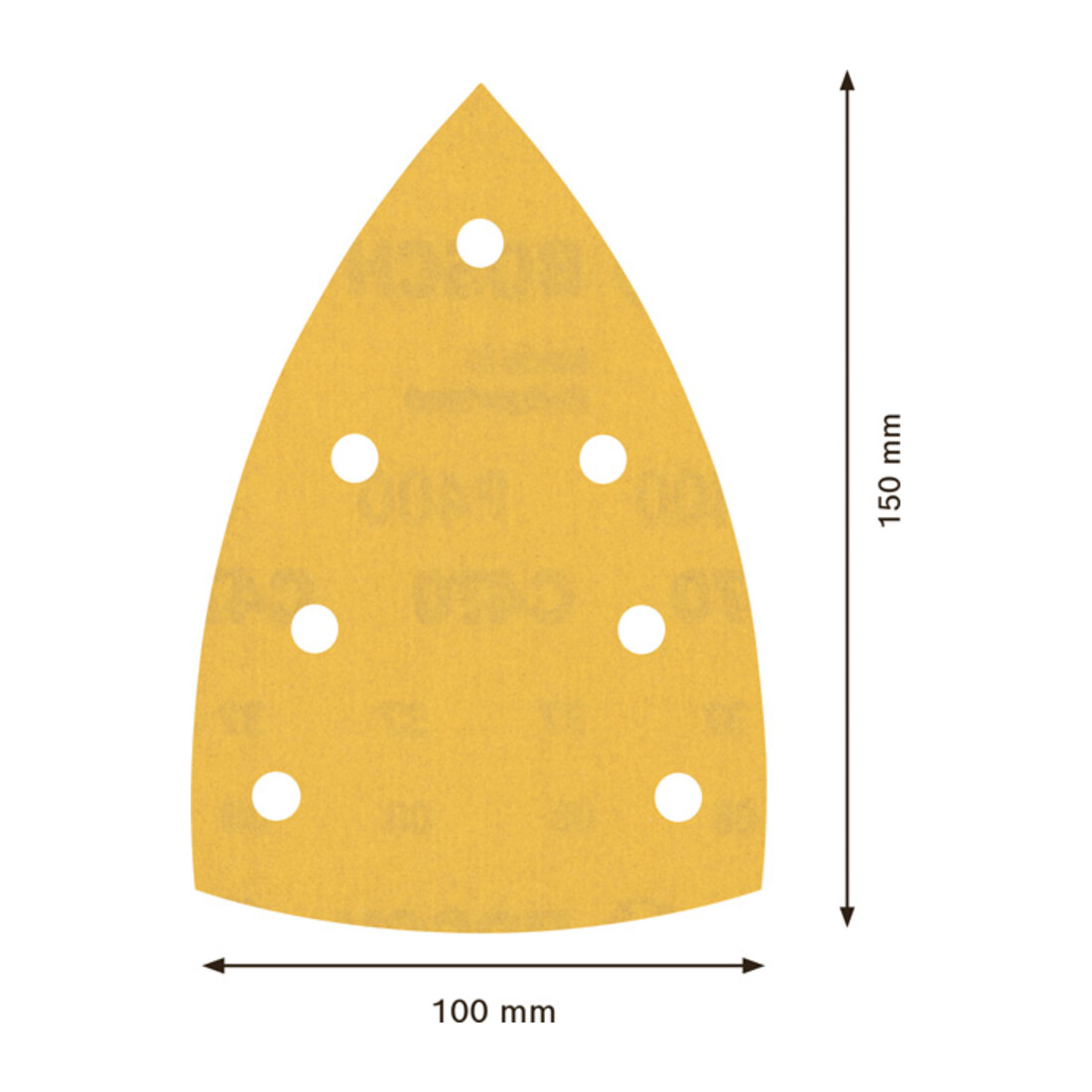 Papier de verre Bosch Expert C470 pour ponceuse Delta, 100 x 150 mm, G 400