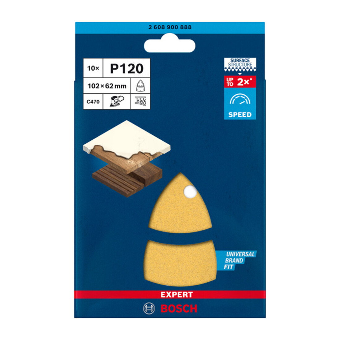 Bosch EXPERT C470 Papier de verre pour ponceuse multiple
