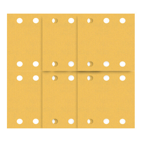 Papier de verre Bosch Expert C470 pour ponceuse orbitale, 115 x 140 mm, G 2x40/2x60/2x80/2x120/2x180