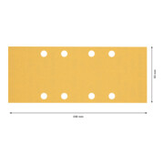 Papier abrasif pour ponceuse orbitale sans trous Bosch EXPERT C470-4