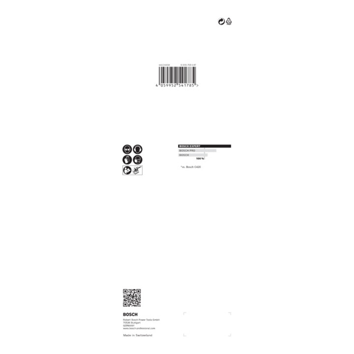 Papier de verre Bosch Expert C470 pour ponceuse orbitale, 93 x 230 mm, G 40, sans trou