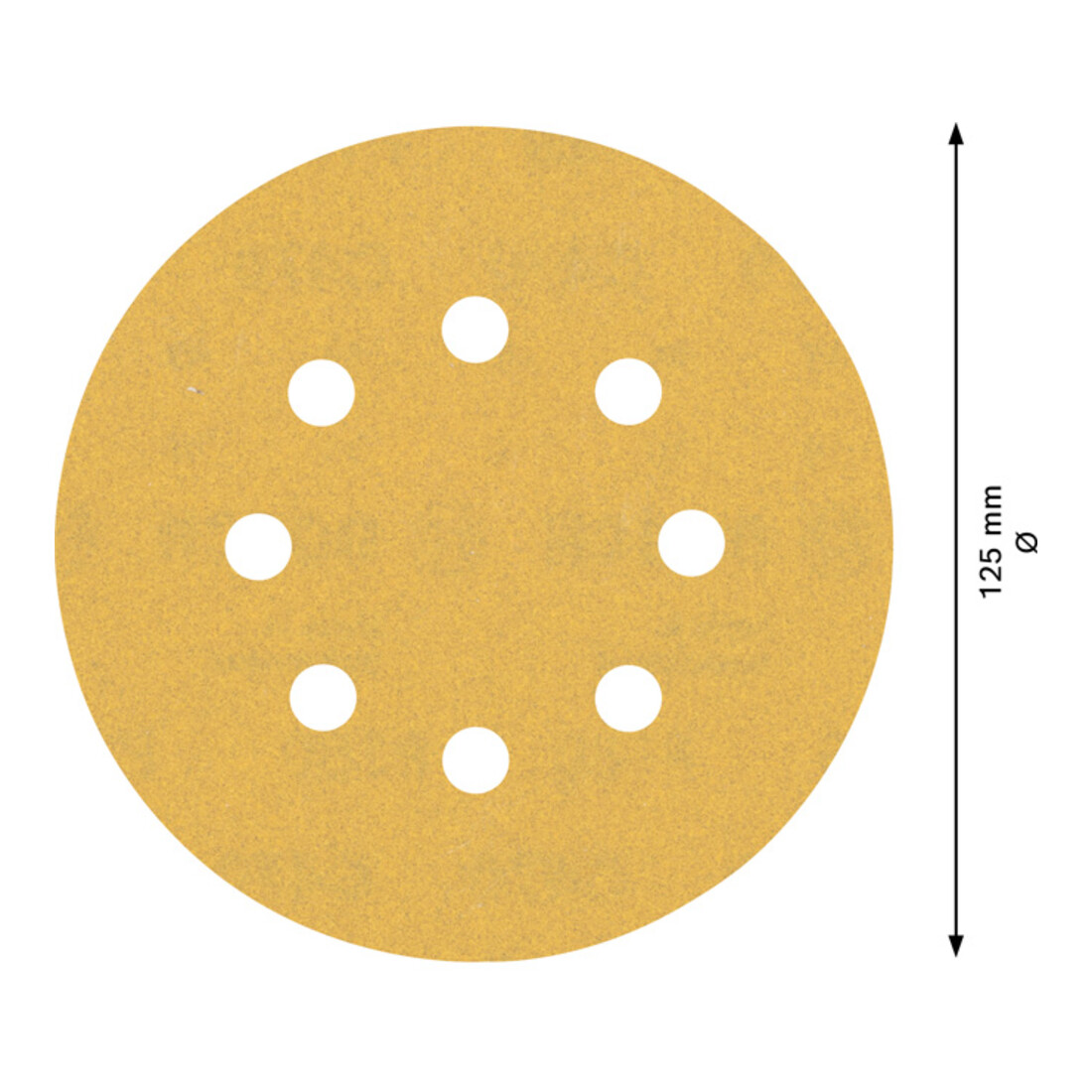 Papier de verre Bosch Expert C470 pour ponceuse orbitale aléatoire, 125 mm, 8 trous, G 180