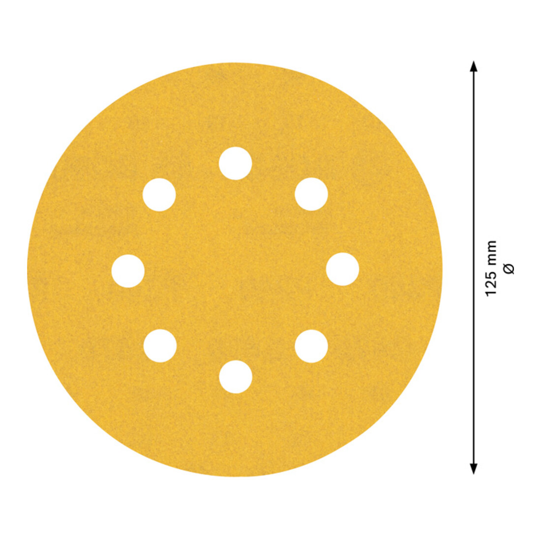Papier de verre Bosch Expert C470 pour ponceuse orbitale aléatoire, 125 mm, 8 trous, G 240