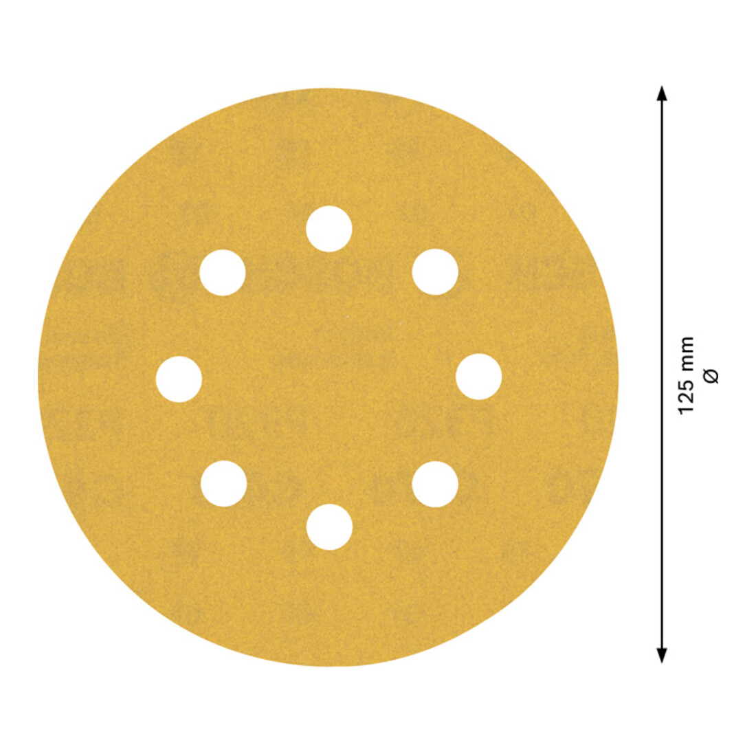 Papier de verre Bosch Expert C470 pour ponceuse orbitale aléatoire, 125 mm, 8 trous, G 320