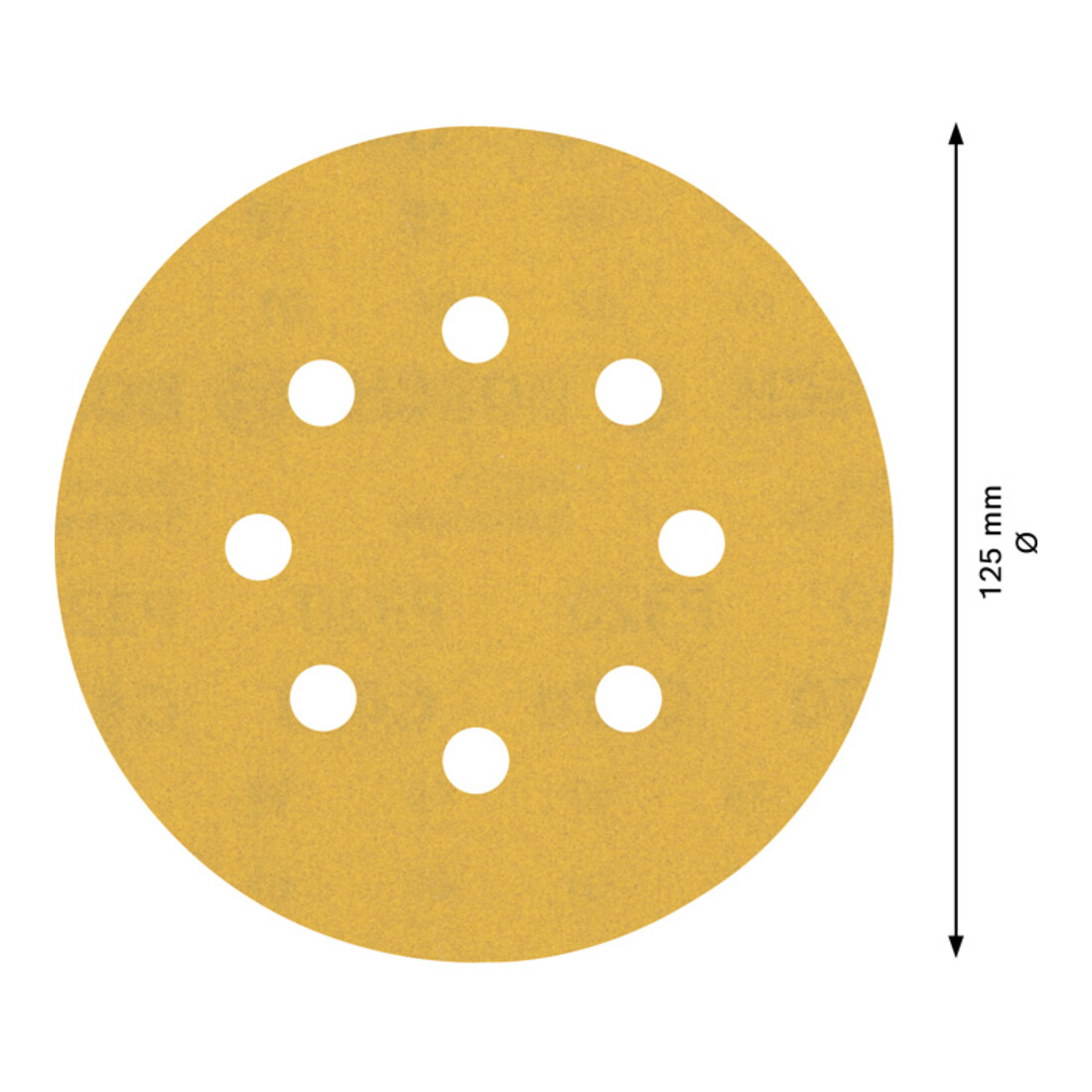 Papier de verre Bosch Expert C470 pour ponceuse orbitale aléatoire, 125 mm, 8 trous, G 320