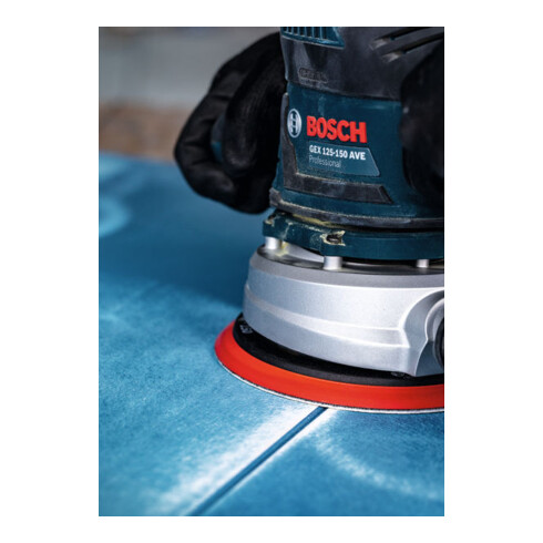 Papier de verre Bosch Expert C470 pour ponceuse orbitale aléatoire, 150 mm, 6 trous, G 100