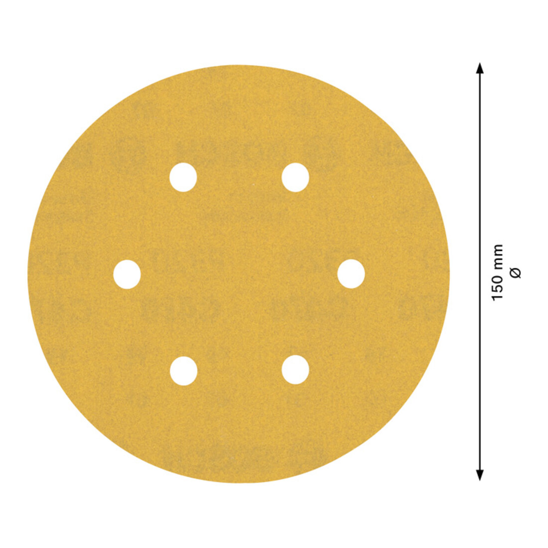 Papier de verre Bosch Expert C470 pour ponceuse orbitale aléatoire, 150 mm, 6 trous, G 320
