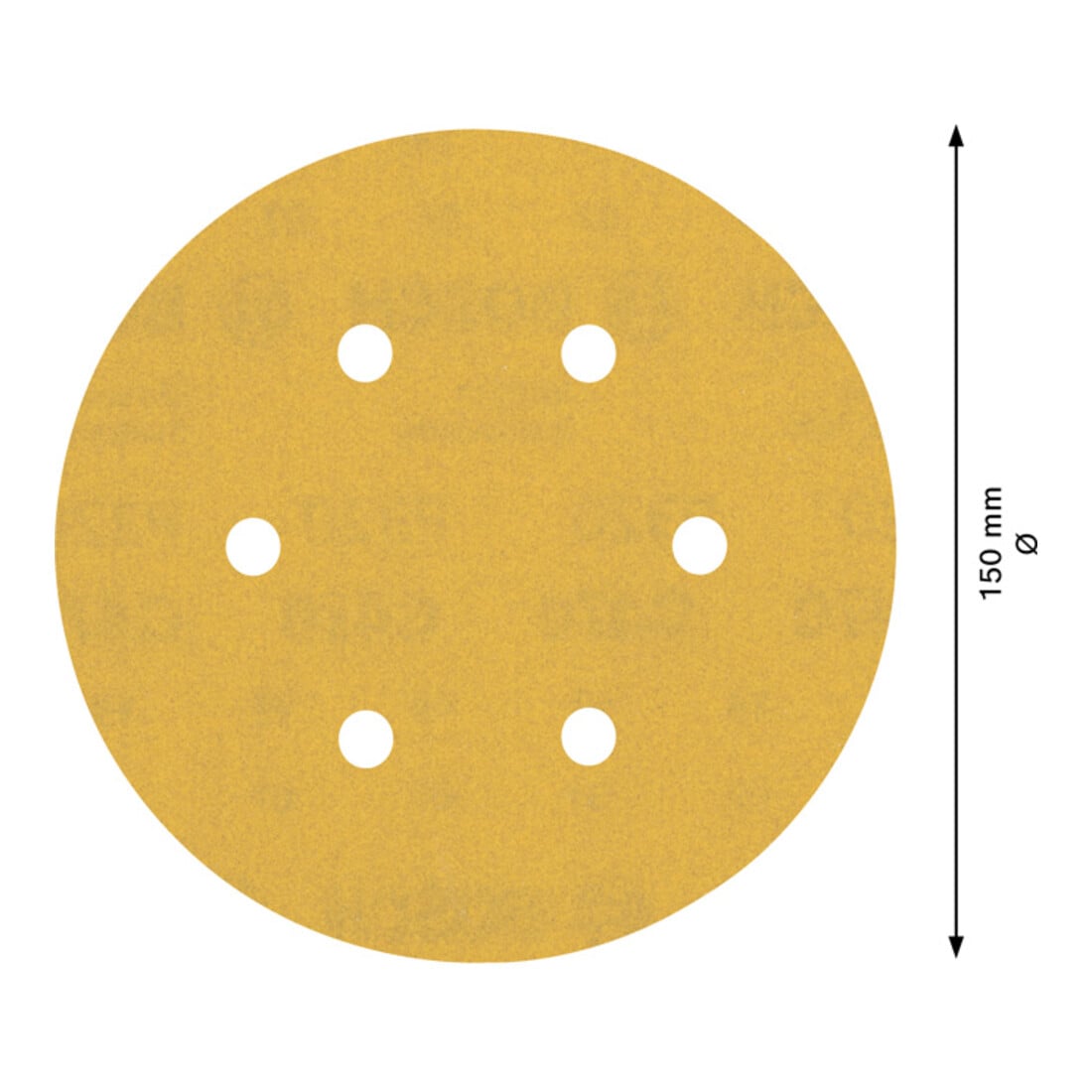 Papier de verre Bosch Expert C470 pour ponceuse orbitale aléatoire, 150 mm, 6 trous, G 320