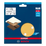 Papier de verre Bosch Expert C470 pour ponceuse orbitale aléatoire, 150 mm, 6 trous, G 60/120/240-2
