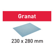 Papier de verre pour feston 230x280 P180 GR/50 grenat