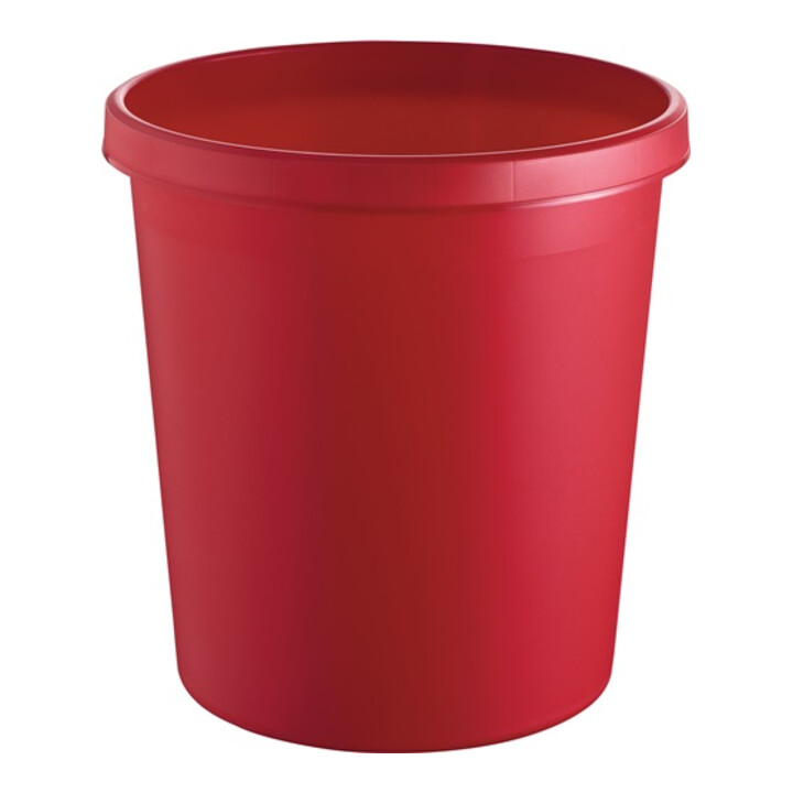 Papierkorb 18l H331xØ315mm m.Griffrand Ku.rot