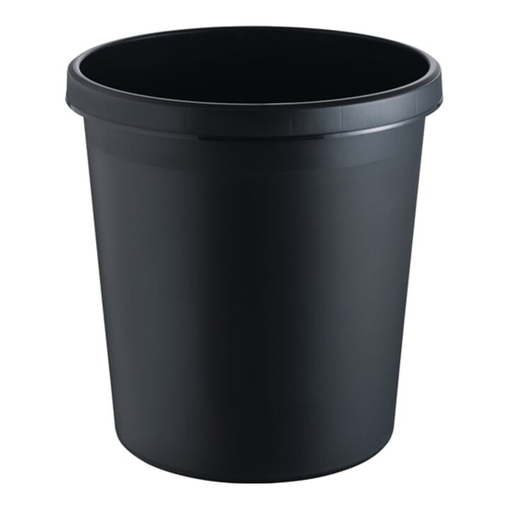 Papierkorb 18l H331xØ315mm m.Griffrand Ku.schwarz