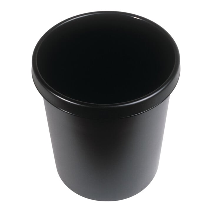 Papierkorb 18l H331xØ315mm m.Griffrand Ku.schwarz
