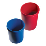 Papierkorb 45l H480xØ390mm m.Griffrand Kuntstoff rot HELIT