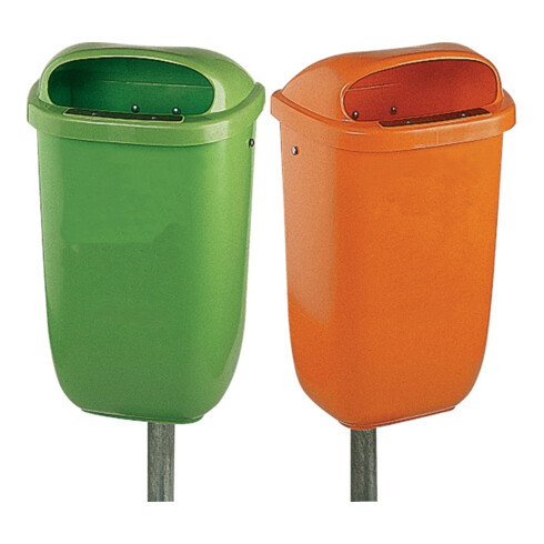 Papierkorb 50 l plastique orange