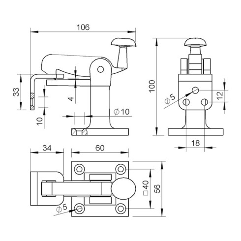 Parafoudre 1307 GT noir 106mm KWS
