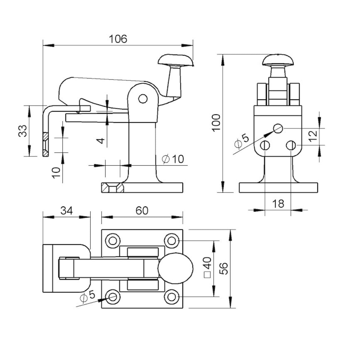 Parafoudre 1307 GT noir 106mm KWS