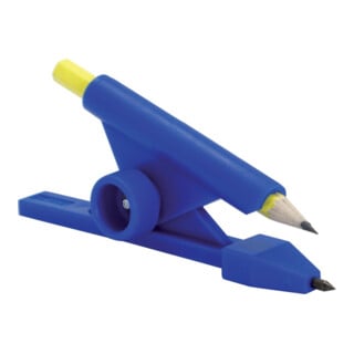 Parallelanreisser blau mit Zirkelspitze