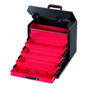 PARAT Multifunctionele koffer, rundsleder, met 5 lades 410x220x310mm