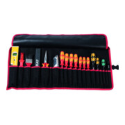 PARAT Sacoche roulante à outils 20 compartiments L740xH330mm nylon noir/rouge