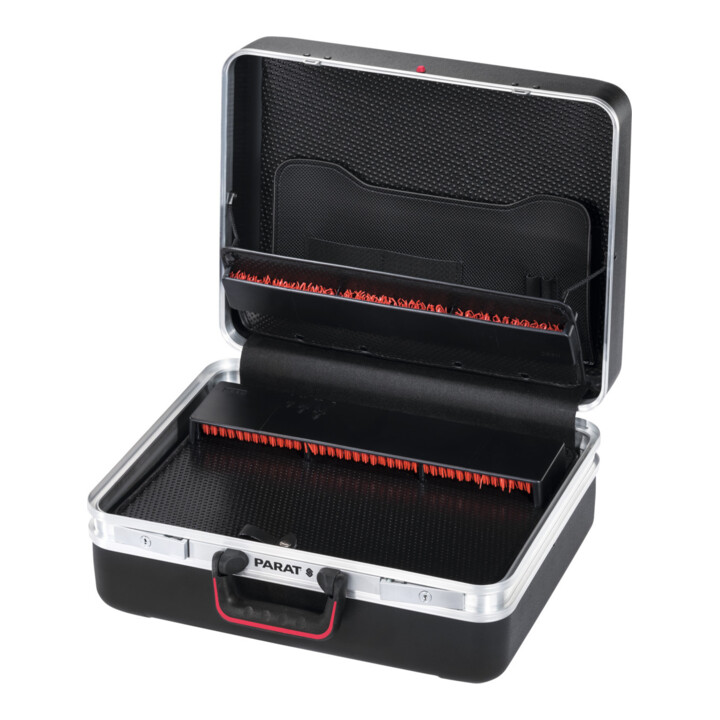Parat Valise en X-ABS grande profondeur avec coque de fond, 2 plateaux porte-outils et serrures TSA, Type: 1
