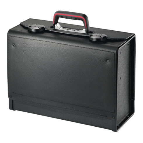 Paratleder Werkzeugtasche Rindleder ABS, schwarz, 420x185x315mm