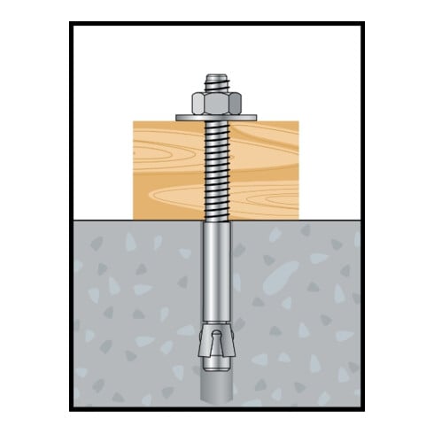 Paratonnerre CELO BAZ-H 16-370/250, galvanisé, avec grande rondelle DIN 440, option 1