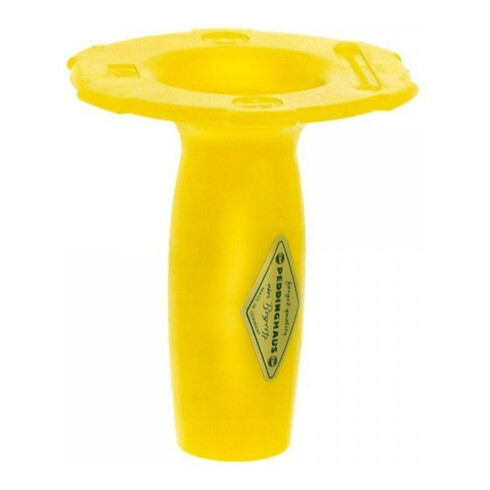 Pare-mains p. burins L. 120 mm plastique p. burin plats et ovales et à 8 pans PE