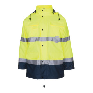 Parka d'avertissement Planam EN471/343 jaune/marine